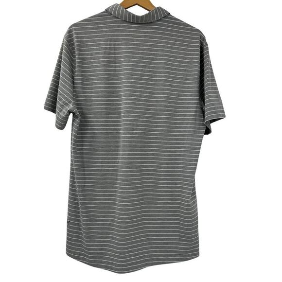 Lululemon Chip Shot Polo Striped Grey Sz L - Picture 6 of 7